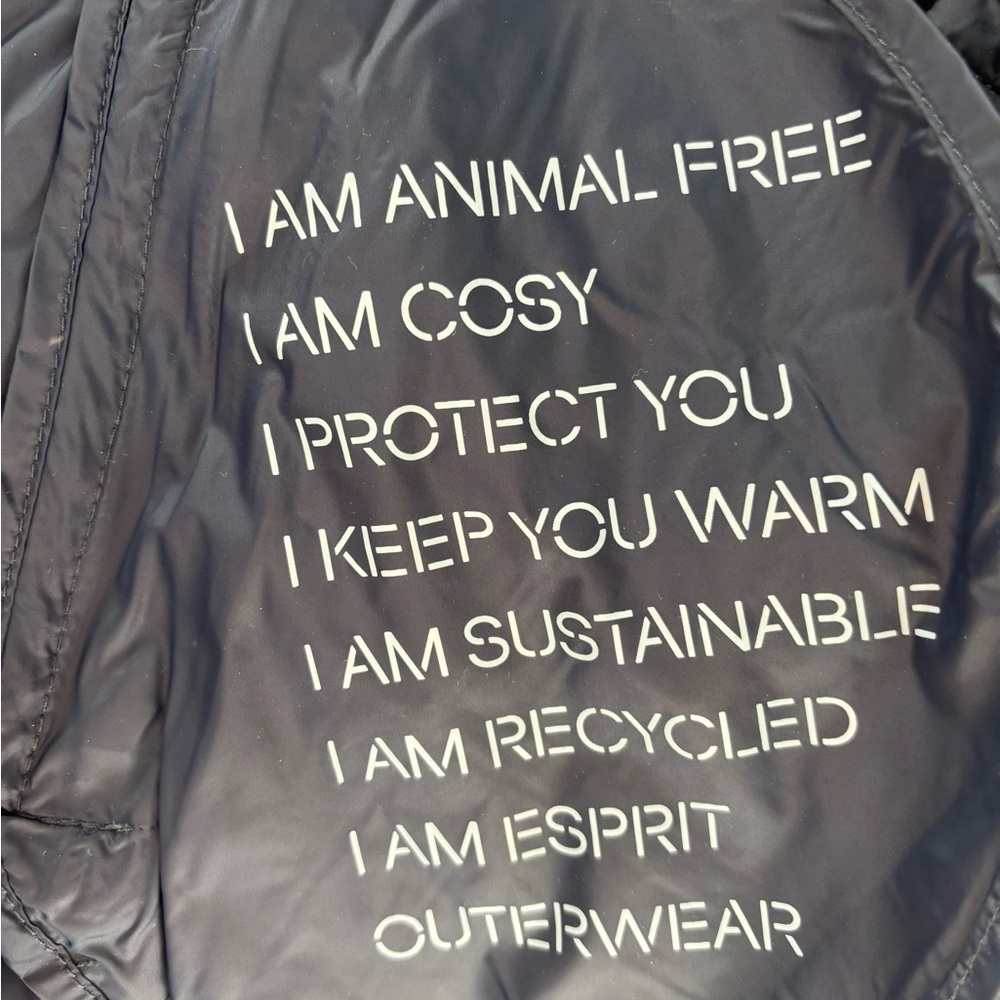 Esprit Blue Bomber Jacket with Quilted Design - Picture 7 of 9